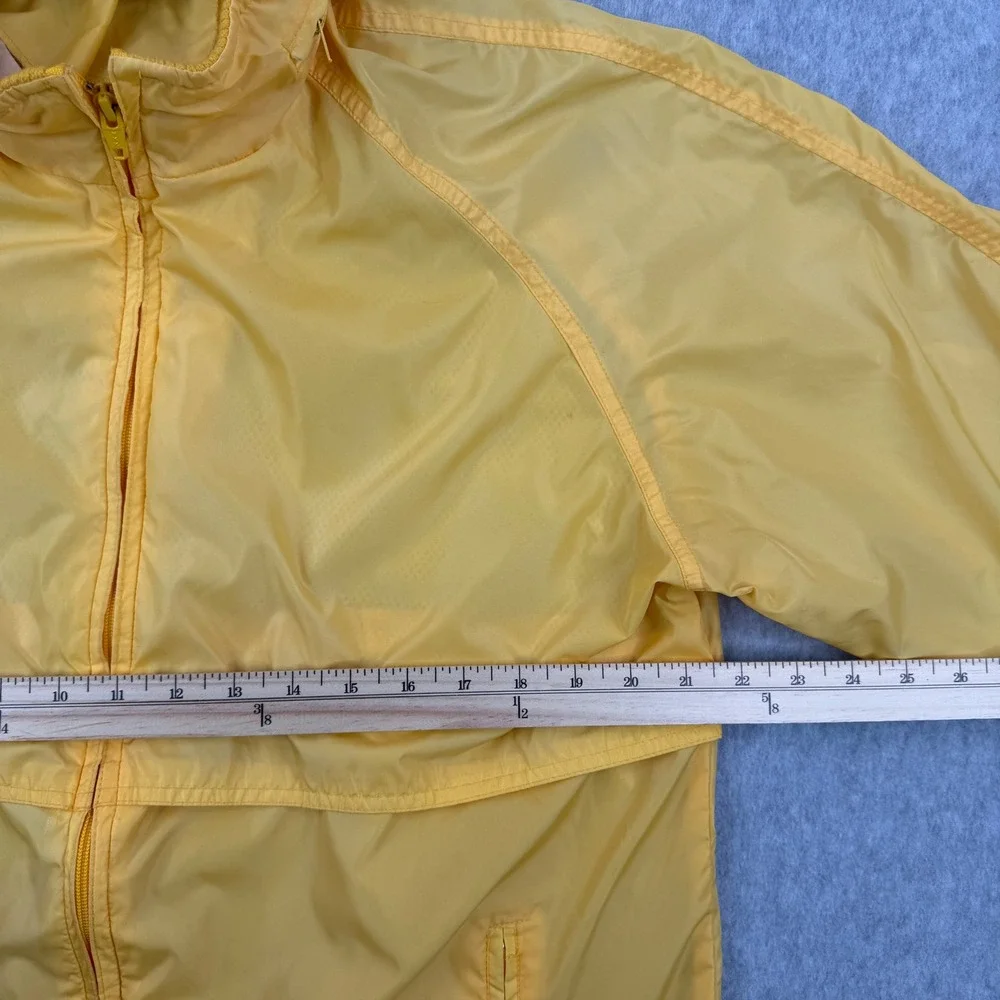 Vintage Woolrich Jacket Mens Medium Yellow Windbreaker Nylon Zip Up Teton Group